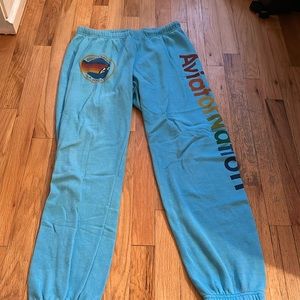 aviator nation blue sweatpants